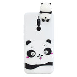 For Redmi 8/8A/5/Note 8T Mobile Phone Case Cute Cellphone Shell Soft TPU Cover with Cartoon Pig Duck Bear Kitten Lovely Pattern White