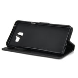 For Samsung A7 2017/A720 PU Leather Cell Phone Case Protective Cover Shell with Buckle black