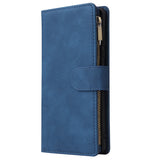 For Samsung S10 Lite 2020 Mobile Phone Case Wallet Design Zipper Closure Overall Protection Cellphone Cover  2 blue