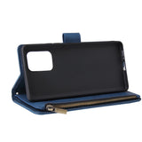 For Samsung S10 Lite 2020 Mobile Phone Case Wallet Design Zipper Closure Overall Protection Cellphone Cover  2 blue