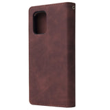 For Samsung S10 Lite 2020 Mobile Phone Case Wallet Design Zipper Closure Overall Protection Cellphone Cover  3 brown