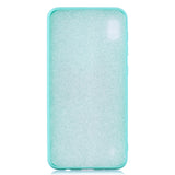 For Samsung A10 Cartoon Lovely Coloured Painted Soft TPU Back Cover Non-slip Shockproof Full Protective Case with Lanyard Light blue