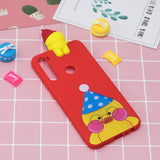 For Redmi NOTE 8 NOTE 8 pro 3D Color Painting Pattern Drop Protection Soft TPU Back Cover Mobile Phone Case black
