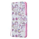 For Samsung A50/A70 Smartphone Case Overall Protective Phone Shell Lovely PU Leather Cellphone Cover with Card Slots  peach blossom