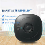 Ultrasonic Pest Repeller Dust Mite Controller Killer for Home Room Bed black
