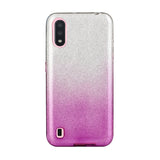 For Samsung A10/A50/A30S/A70/A20S Phone Case Gradient Color Glitter Powder Phone Cover with Airbag Bracket purple