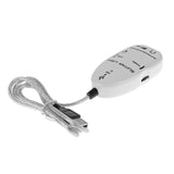Guitar to USB Sound Player Sound Card Effector Interface Link Audio Cable Music Recording Adapter black