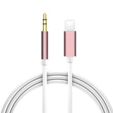 Lighting to 3.5mm Male Jack Aux Audio Extension Cable for 7 8 Plus X XS XR MAX Car Speaker Connector Adapter Cord black