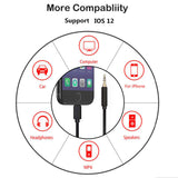 Lighting to 3.5mm Male Jack Aux Audio Extension Cable for 7 8 Plus X XS XR MAX Car Speaker Connector Adapter Cord black