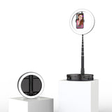 Photography Studio Ring Light Stand Foldable Lamp for Photo Video Selfie Makeup Fill Light G1 Live fill light black