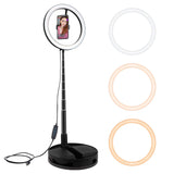 Photography Studio Ring Light Stand Foldable Lamp for Photo Video Selfie Makeup Fill Light G1 Live fill light black