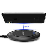 For Samsung S10+/e S8/S9 Plus Fast Wireless Charger 10W Quick Charging Pad Mat white