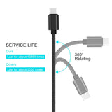 Voltage Current LED Display Type-c USB Sync Charging Cable for Samsung iPhone
