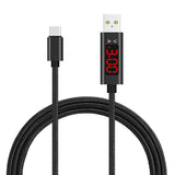 Voltage Current LED Display Type-c USB Sync Charging Cable for Samsung iPhone