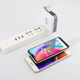 QI Wireless Wall Charger Power Bank with Digital Screen U.S. regulations