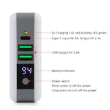 QI Wireless Wall Charger Power Bank with Digital Screen U.S. regulations