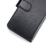 For HUAWEI P10 Lite Leather Protective Phone Case with 9 Card Position Buckle Bracket Lanyard brown