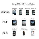 USB Charger Cable for iPhone 4 4s iPod Nano iPad 2 3 30-Pin Data USB Charging Cable