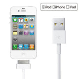 USB Charger Cable for iPhone 4 4s iPod Nano iPad 2 3 30-Pin Data USB Charging Cable