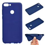 for HUAWEI Honor 9 lite Cute Candy Color Matte TPU Anti-scratch Non-slip Protective Cover Back Case Light blue