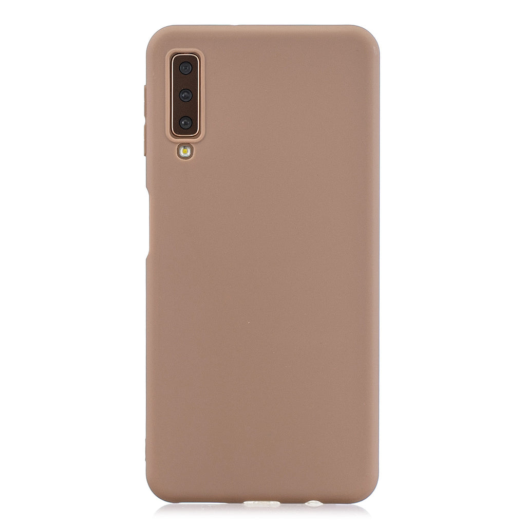 For Samsung A7 2018 Lovely Candy Color Matte TPU Anti-scratch Non-slip Protective Cover Back Case 9