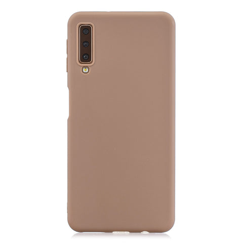 For Samsung A7 2018 Lovely Candy Color Matte TPU Anti-scratch Non-slip Protective Cover Back Case 9