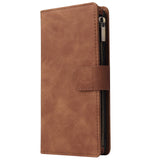 For Samsung S10 Lite 2020 Mobile Phone Case Wallet Design Zipper Closure Overall Protection Cellphone Cover  4 brown