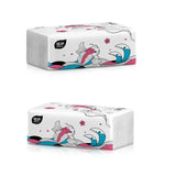 Multi-Fold Embossing Toilet Paper 100 Sheets Tissue for Bathroom Home Resturant 1 bag