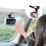 Universal 360 Car Clip Sun Visor Cell Phone Holder Mount Stand GPS Holder in Car Mobile Clip red
