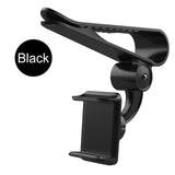 Universal 360 Car Clip Sun Visor Cell Phone Holder Mount Stand GPS Holder in Car Mobile Clip red