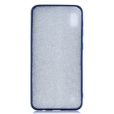 For Samsung A10 Cartoon Lovely Coloured Painted Soft TPU Back Cover Non-slip Shockproof Full Protective Case with Lanyard sapphire