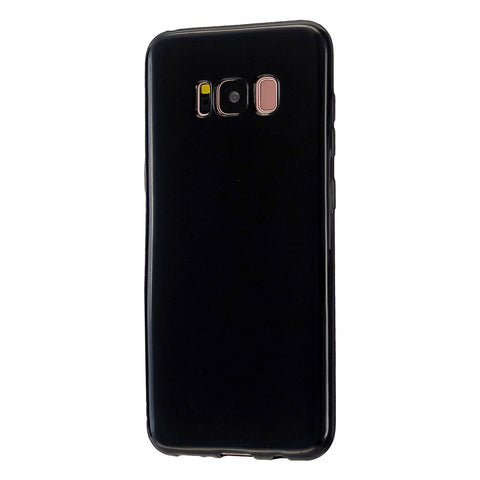 For Samsung S8/S8 Plus Smartphone Case Soft Hands Feel Precise Cutouts Anti-scrathc Mobile Phone TPU Shell Bright black