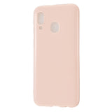 For Samsung A20E/A40/A70 Cellphone Cover Soft TPU Phone Case Simple Profile Scratch Resistant Full Body Protection Shell Sakura pink