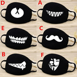 Stylish Sunproof Breathable Mouth Mask Cute Anti-Dust Face Masks Ornament Gift  KZ-fat mouth
