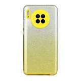 For HUAWEI Mate 30/Nova 5I pro/Mate 30 Pro/PSmart /Y5P/Y6P 2020 Phone Case Gradient Color Glitter Powder Phone Cover with Airbag Bracket yellow