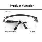 Safety Goggles Protective Transparent Protection Anti Dust Saliva Goggles Outdoor Safety Equipment black_4PCs