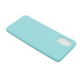 For Samsung A01/ A11/A21/A41/A51/A71/A81/A91 Mobile Phone Case Lovely Candy Color Matte TPU Anti-scratch Non-slip Protective Cover Back Case 8 light blue