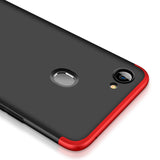 For OPPO F7 Ultra Slim PC Back Cover Non-slip Shockproof 360 Degree Full Protective Case Rose gold