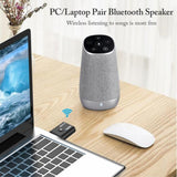 USB Bluetooth 5.0 Two in One Receiver Transmitter Audio Adapter black