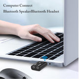 USB Bluetooth 5.0 Two in One Receiver Transmitter Audio Adapter black