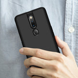 For OPPO F11 pro Ultra Slim PC Back Cover Non-slip Shockproof 360 Degree Full Protective Case Blue black blue