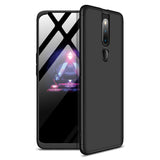 For OPPO F11 pro Ultra Slim PC Back Cover Non-slip Shockproof 360 Degree Full Protective Case Blue black blue