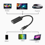 USB Type C to HDMI Adapter USB 3.1 (USB-C) to HDMI Adapter Male to Female Converter for MacBook2016/Huawei Matebook/Smasung S8 As shown