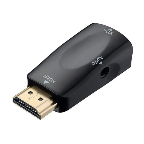 HDMI to VGA Video Converter HD Mini VGA Switcher black