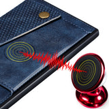 For OPPO Realme 5/5 Pro Mobile Phone Shell Buckle Closure Wallet Design Overall Protective Smartphone Cover  blue
