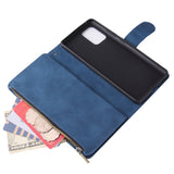 For Samsung S10 Lite 2020 Mobile Phone Case Wallet Design Zipper Closure Overall Protection Cellphone Cover  5 wine red
