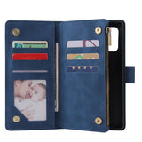 For Samsung S10 Lite 2020 Mobile Phone Case Wallet Design Zipper Closure Overall Protection Cellphone Cover  5 wine red