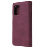 For Samsung S10 Lite 2020 Mobile Phone Case Wallet Design Zipper Closure Overall Protection Cellphone Cover  5 wine red
