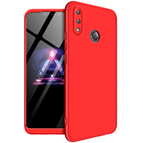 For HUAWEI NOVA 3I/P smart Plus 3 in 1 360 Degree Non-slip Shockproof Full Protective Case red