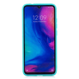 For Redmi 7 Lovely Candy Color Matte TPU Anti-scratch Non-slip Protective Cover Back Case black